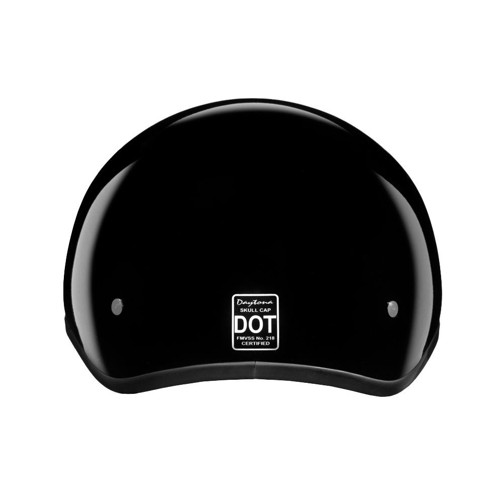 dot skull helmet motorcycle Daytona Skull Cap DOT Motorcycle Helmet - Hi-Gloss Black