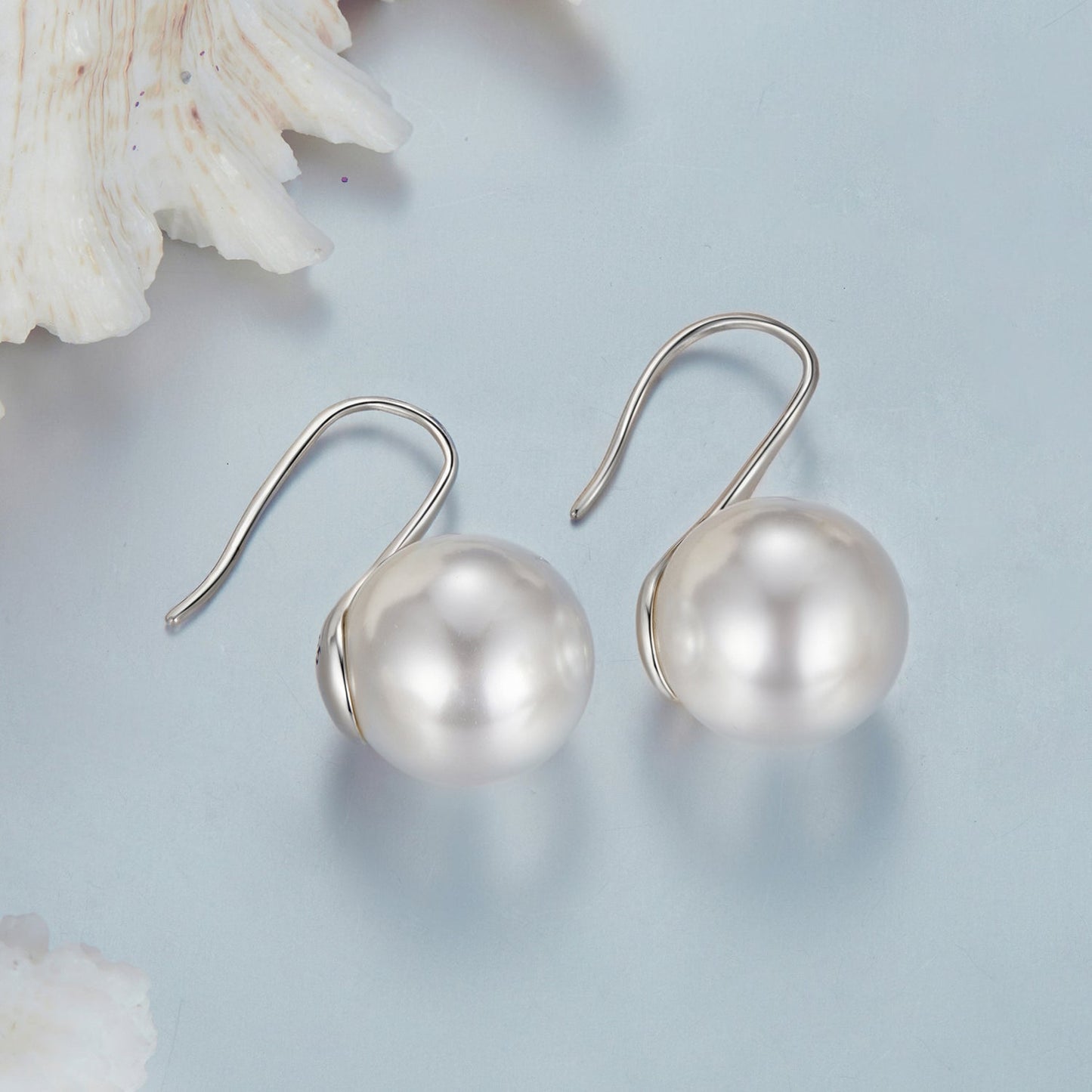 925 Sterling Silver Earrings with Quality Shell Pearl
