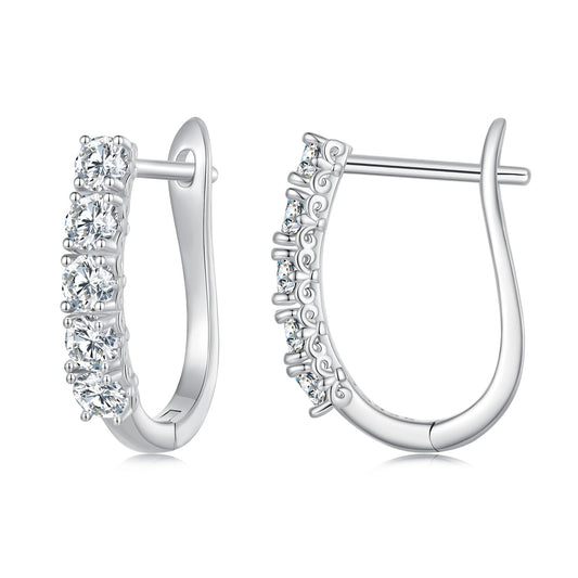 S925 Sterling Silver Moissanite Earrings 0.30 Carat for Women