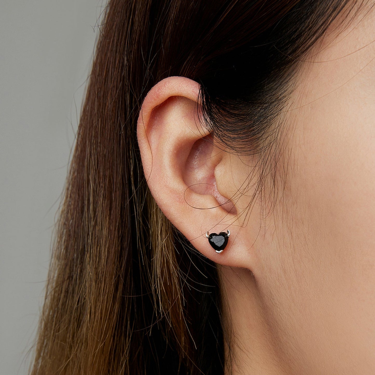 925 Sterling Silver Oxidized CZ Earrings for Women