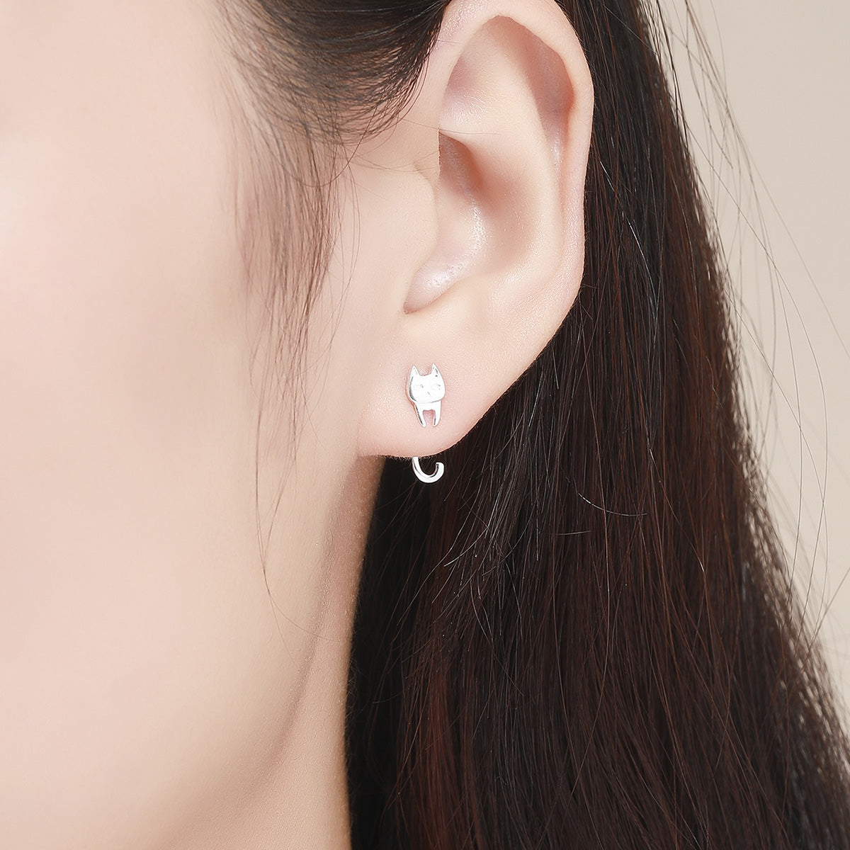 925 Sterling Silver Earrings with Platinum Plating for Women