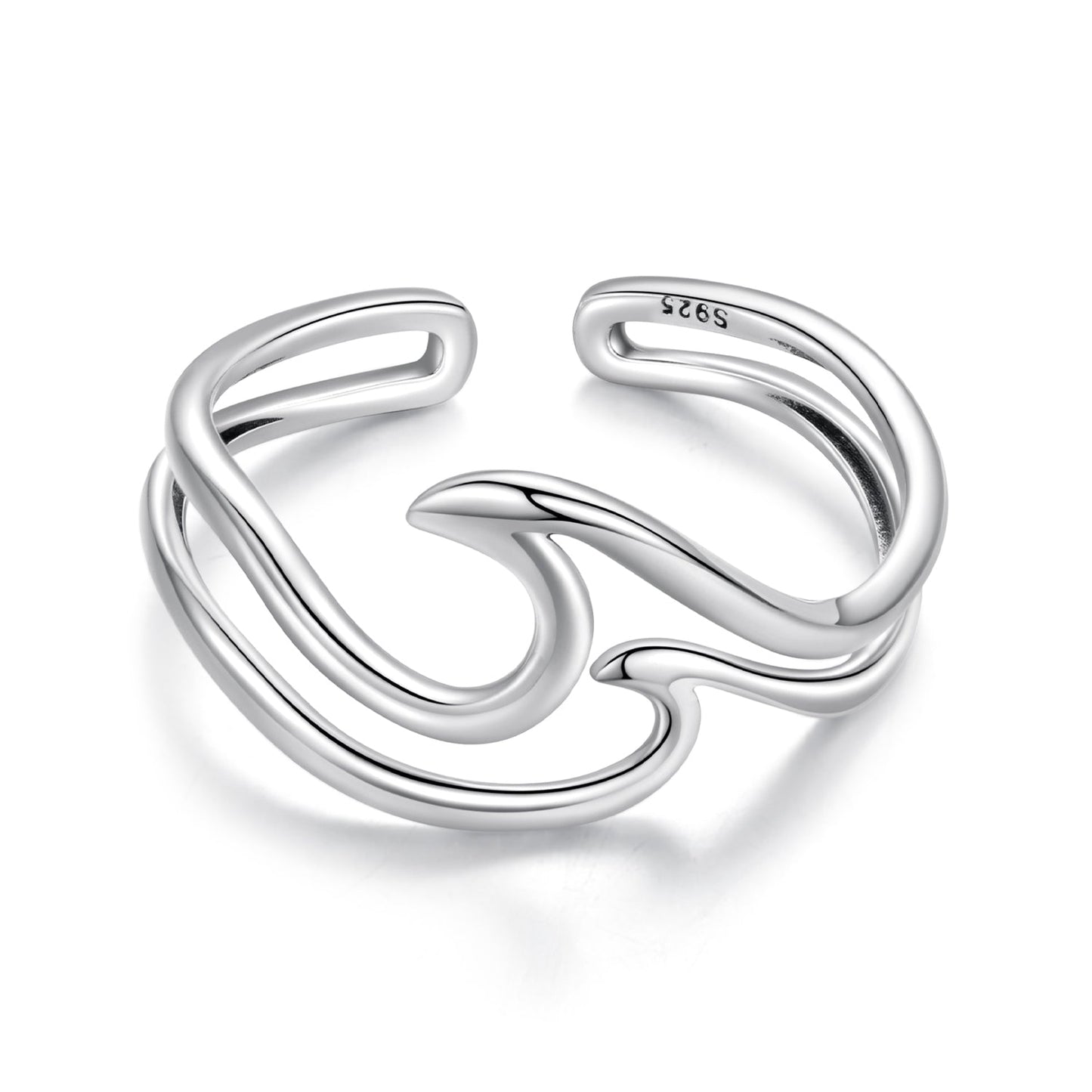925 Sterling Silver Oxidized Ring for Men - Width 0.3-1.1cm