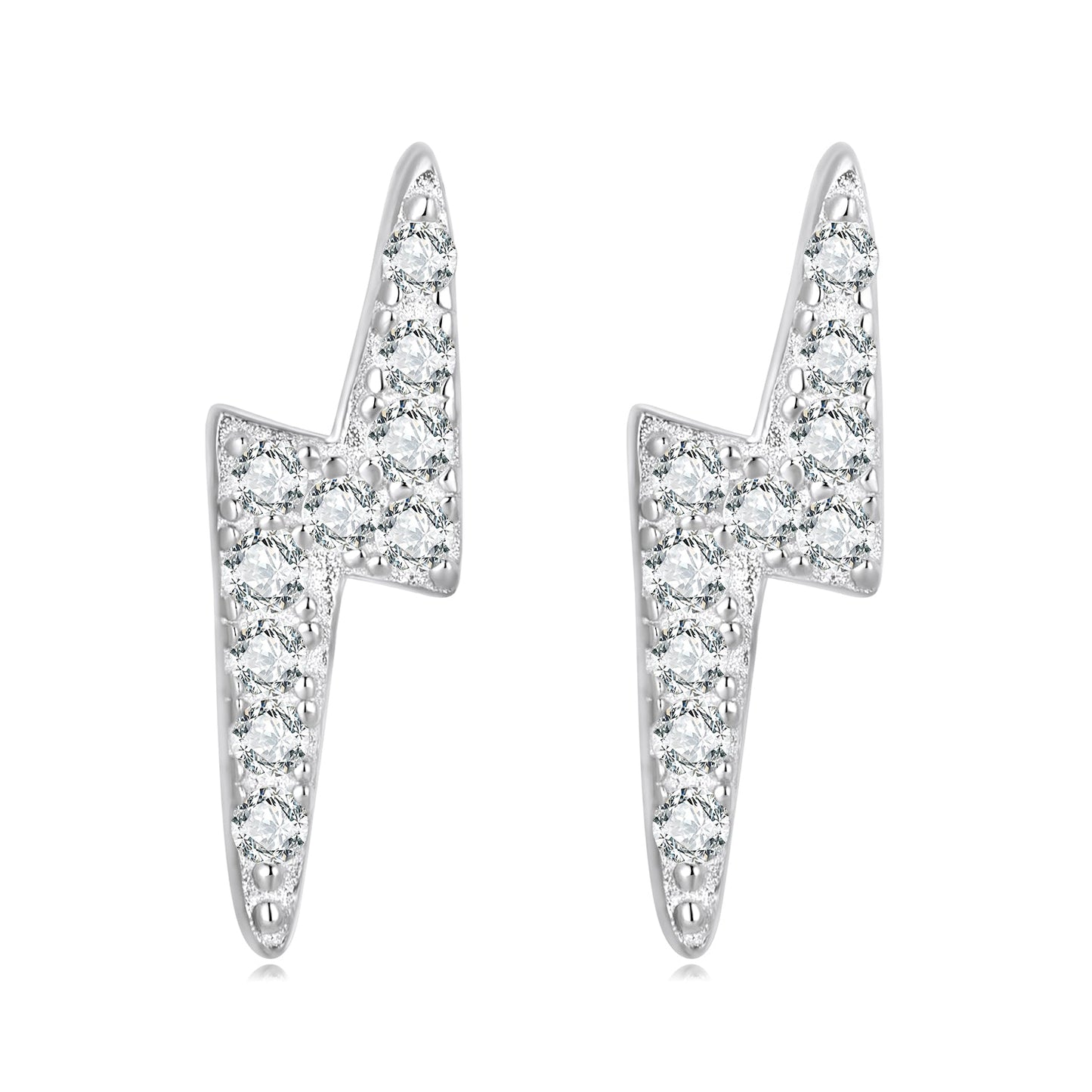 925 Sterling Silver Earrings with Pavé Setting CZ for Women