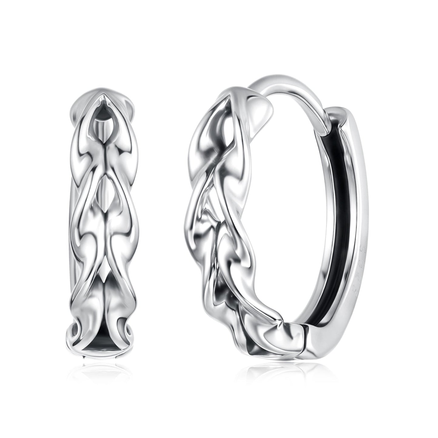 925 Sterling Silver Earrings for Women with Oxidized Finish