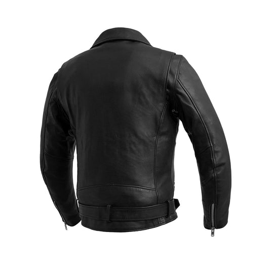 Fillmore Men's Motorcycle Leather Jacket Black