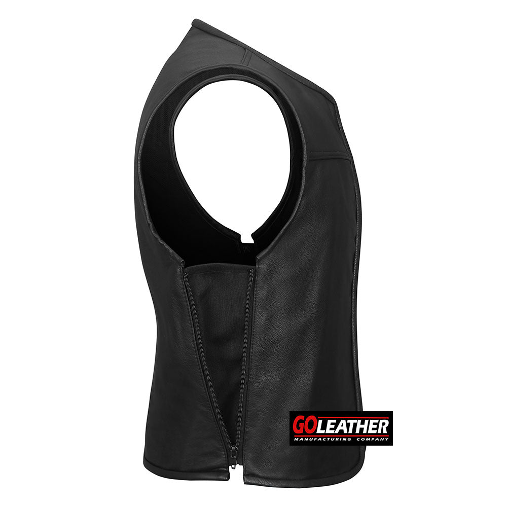 545 Proper Cut Club Vest with Full Side Zippers