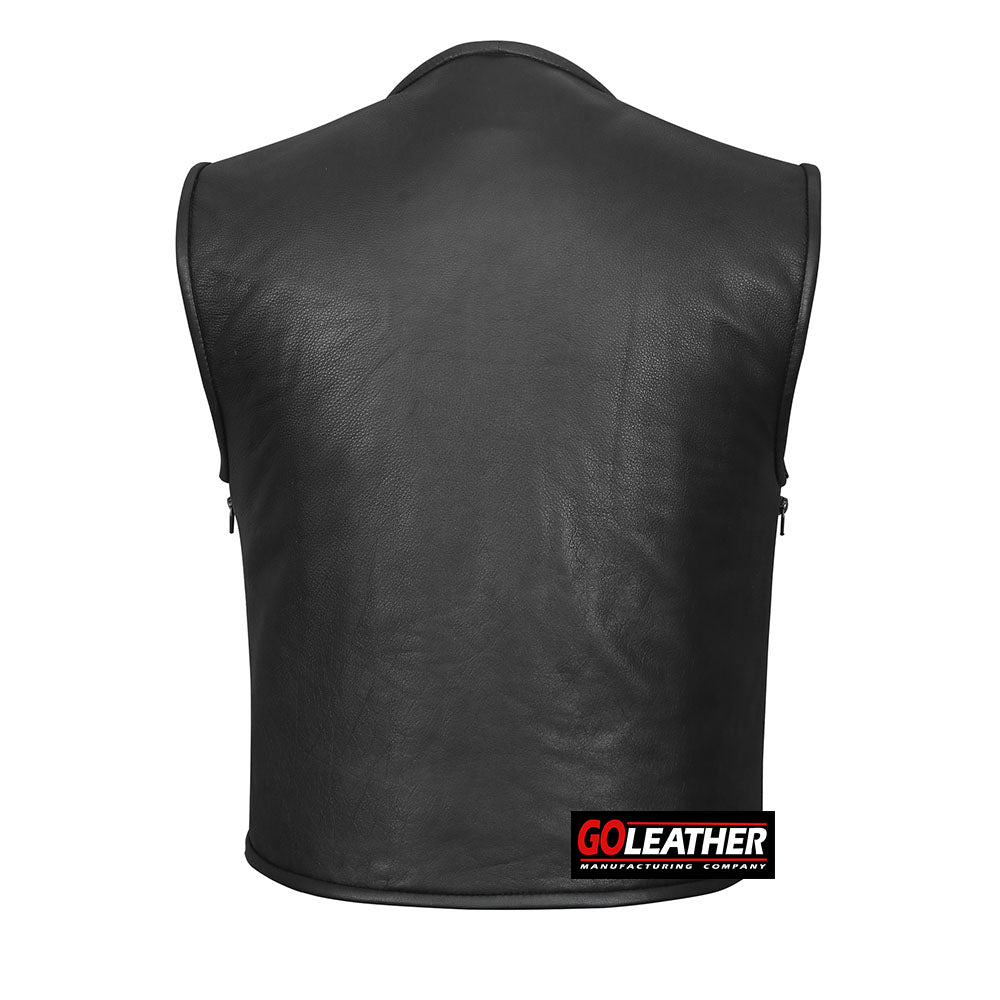 545 Proper Cut Club Vest with Full Side Zippers