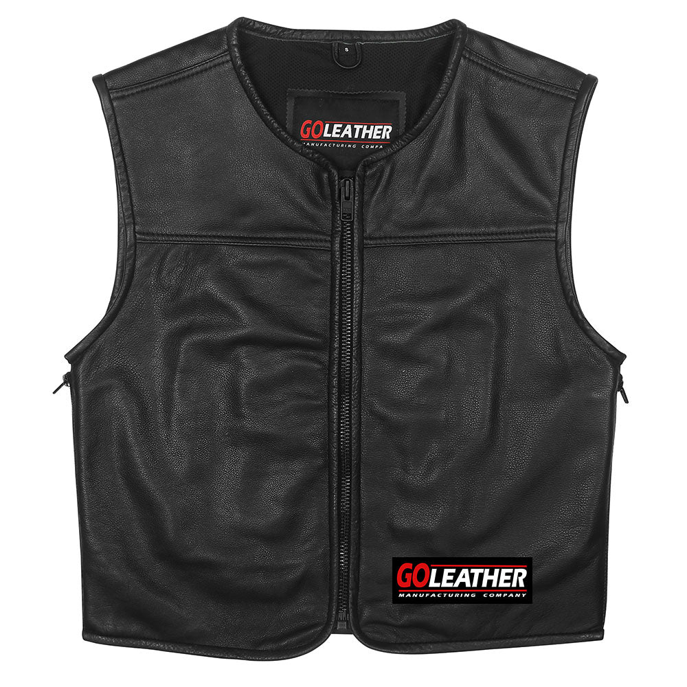 545 Proper Cut Club Vest with Full Side Zippers