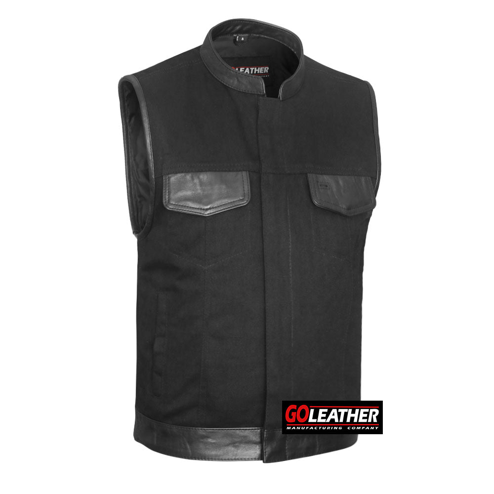 GO370 Denim with Leather Accents