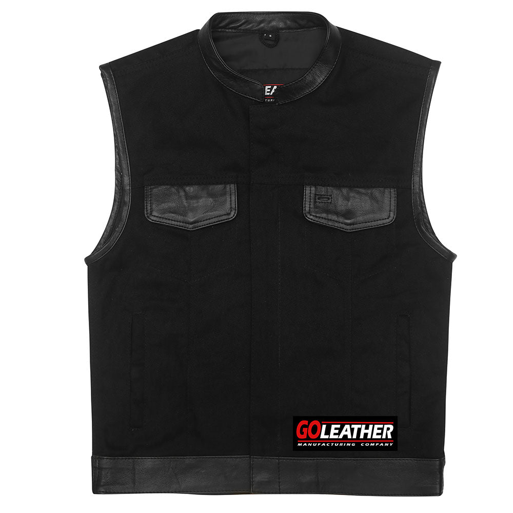 GO370 Denim with Leather Accents