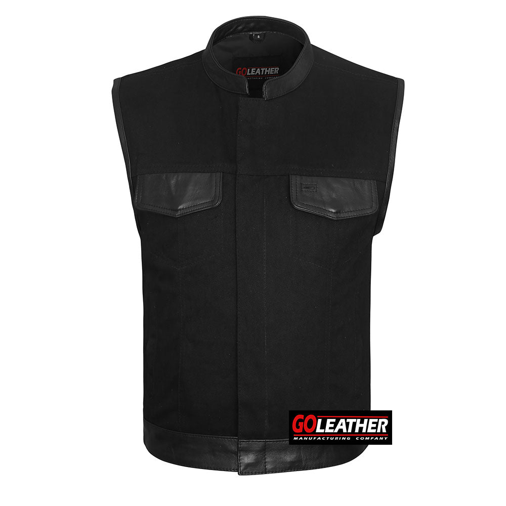 GO370 Denim with Leather Accents