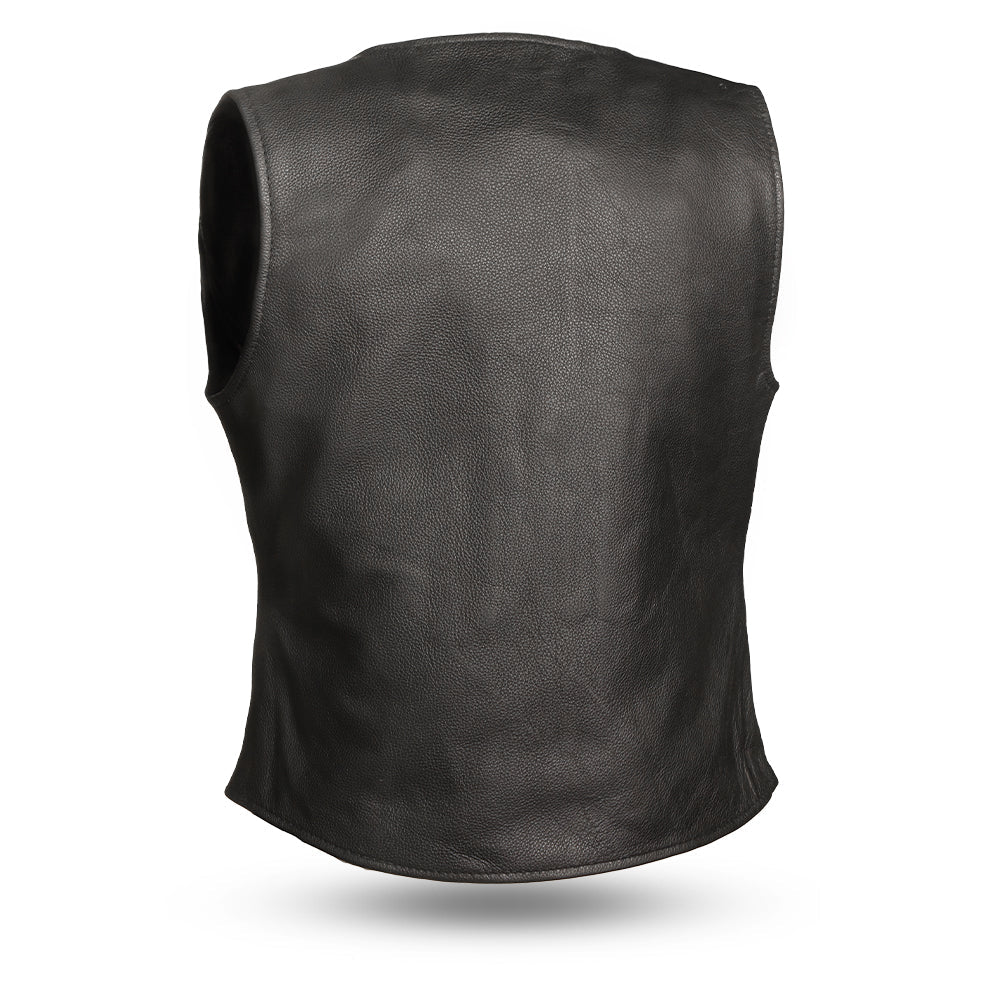 Honey Badger Women's Motorcycle Leather Vest Tall