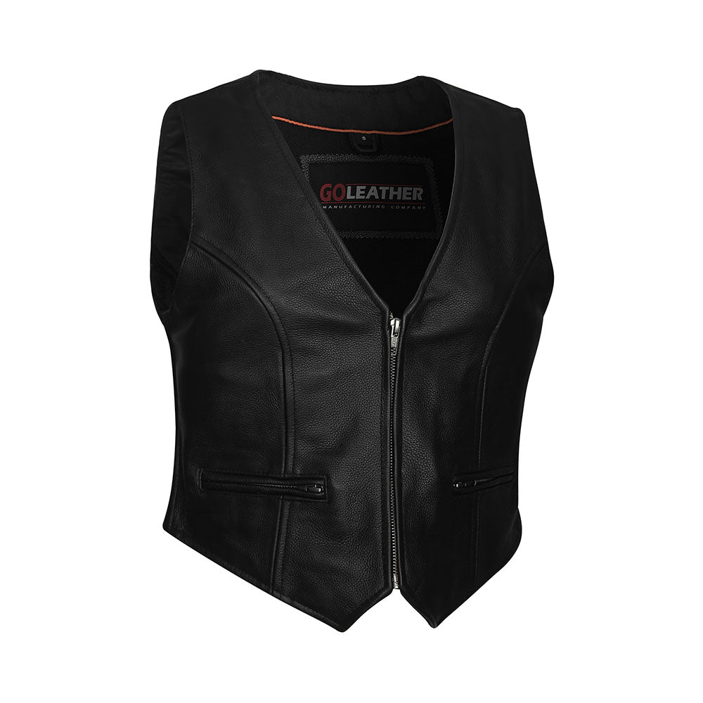 GO831 Ladies Cinched Sides Short Style Vest