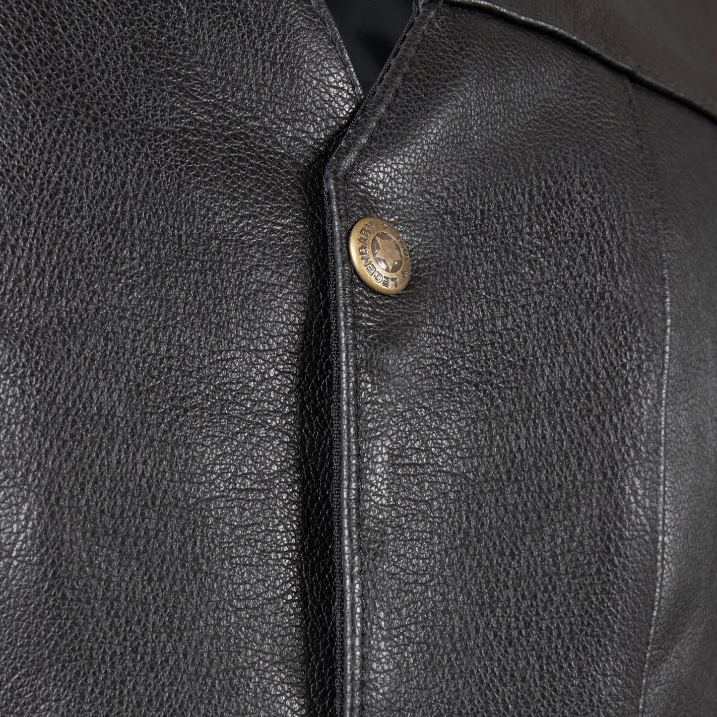 Legendary Dixon Men's Leather Motorcycle Vest