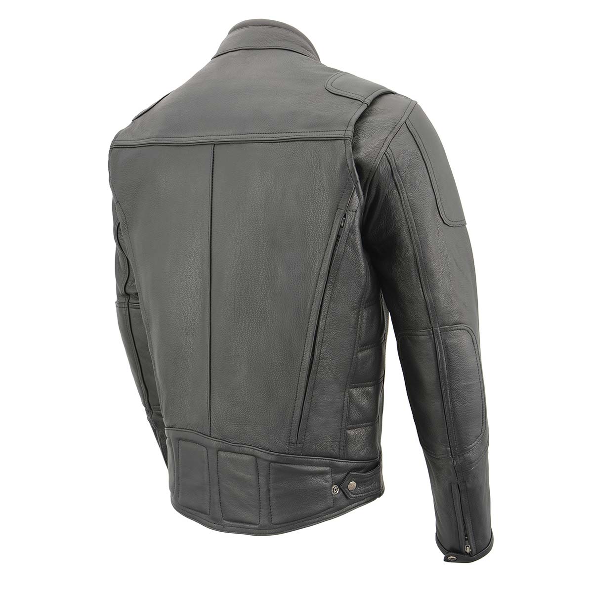 Milwaukee Leather MLM1514SET All Season Black Premium Leather Motorcycle Riders Jacket w/ Heated and Cool-Tec Technology