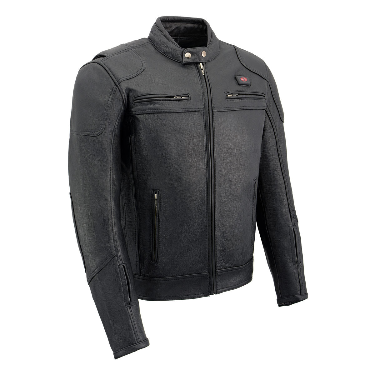 Milwaukee Leather MLM1514SET All Season Black Premium Leather Motorcycle Riders Jacket w/ Heated and Cool-Tec Technology