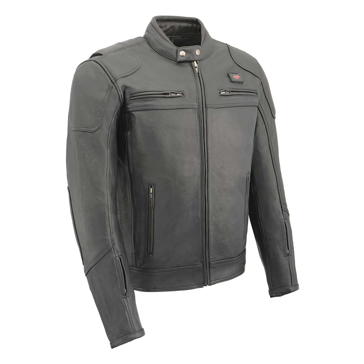 Milwaukee Leather MLM1514SET All Season Black Premium Leather Motorcycle Riders Jacket w/ Heated and Cool-Tec Technology