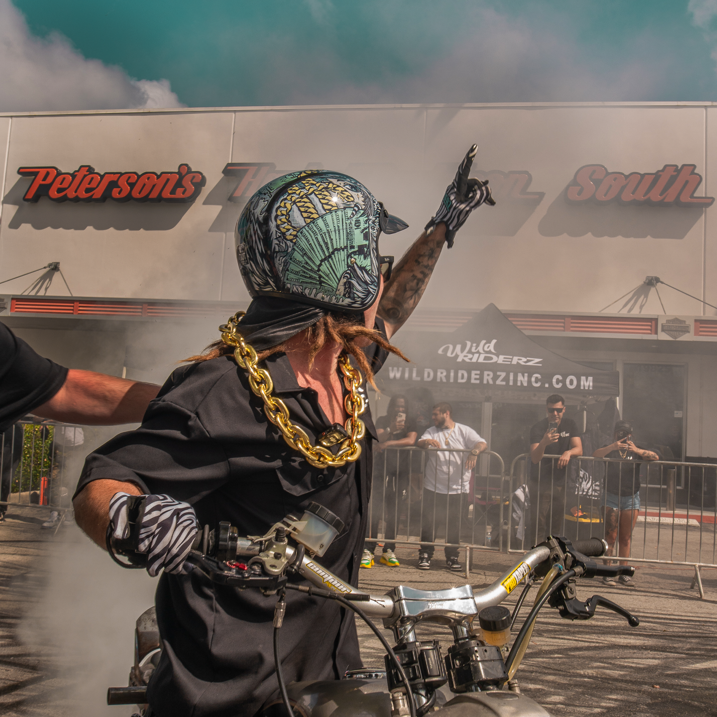 DOT Approved Daytona Cruiser Open Face Motorcycle Helmet - Men, Women & Youth - With Visor & Graphics - W/ Money