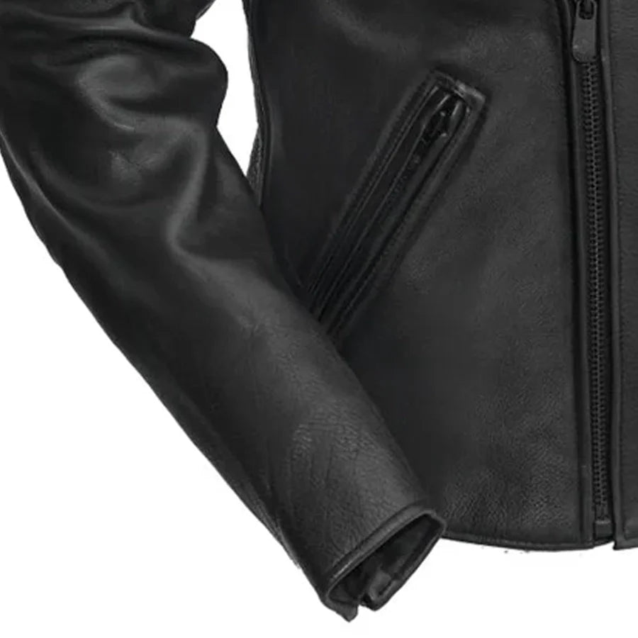 Night Rider Men's Motorcycle Leather Jacket