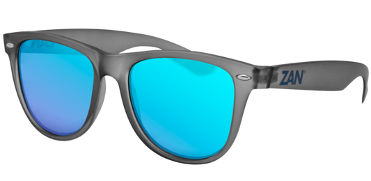 EZMT03 Minty Matte Gray Frame, Smoked Blue Mirror Lens