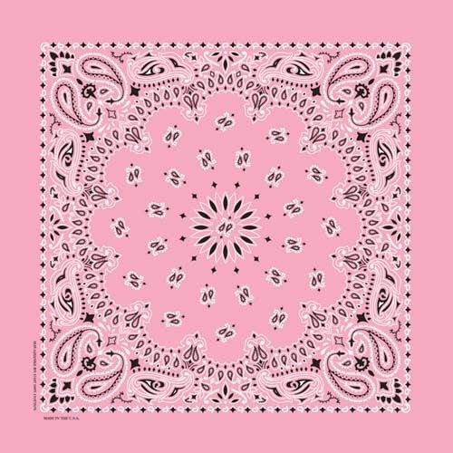 NT4408 Bandana Paisley Light Pink