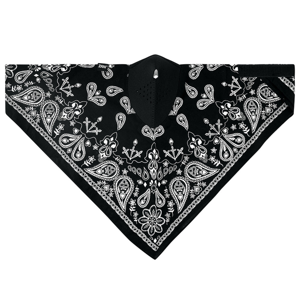 WNEO101 NEODANNA Mask- Cotton/Neoprene- Black Paisley