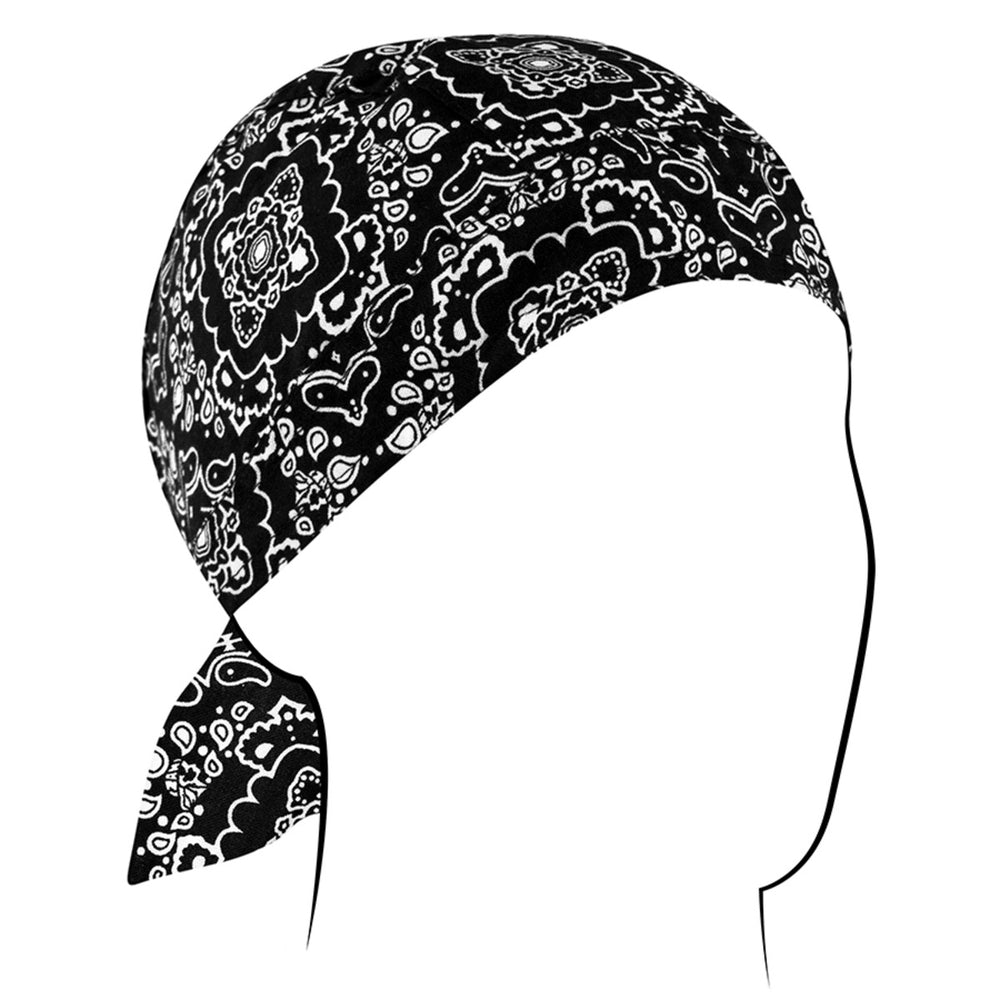 Z101 Flydanna®, Cotton, Black Paisley