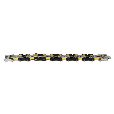 VJ1113 Two Tone Black/Gold W/White Crystal Centers