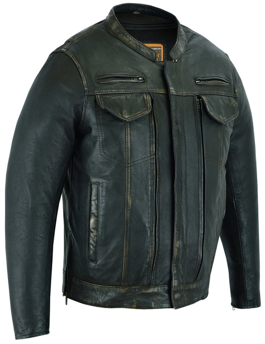 DS790 Men's Modern Utility Style Jacket in Lightweight Drum Dyed Dist