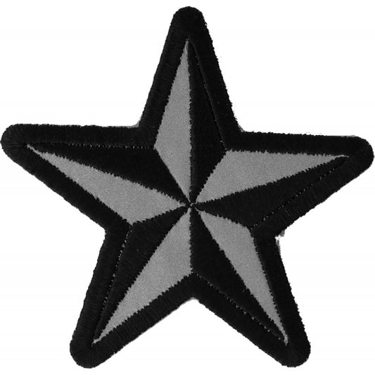 P1479REF Reflective Nautical Star Novelty Iron on Patch