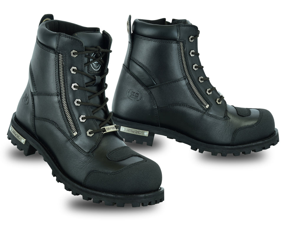 DS9741 Men's Side Zipper Waterproof Ankle Protection Boots