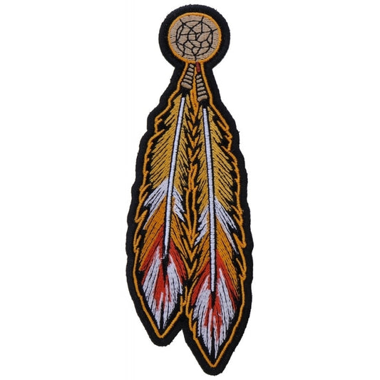 P4318 Orange Feathers Patch