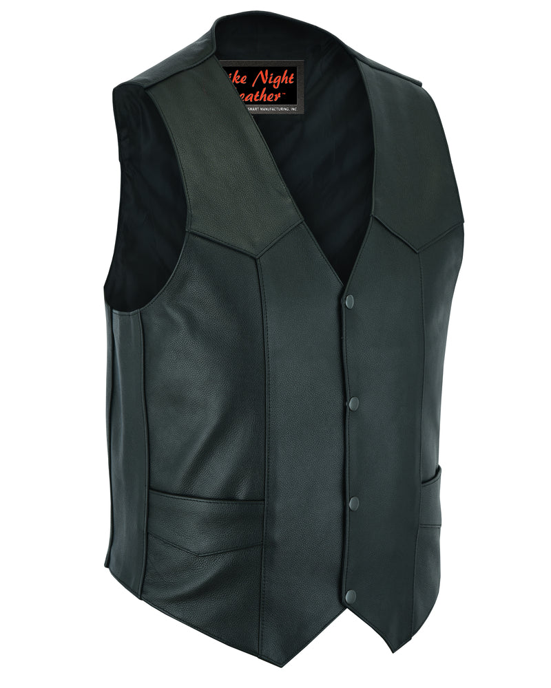 DS104 Men's Plain Side Economy Vest