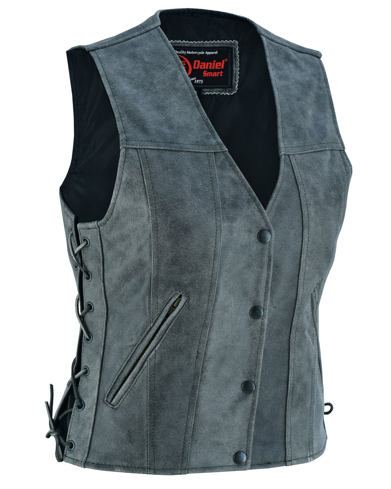 DS205V Women's Gray Single Back Panel Concealed Carry Vest