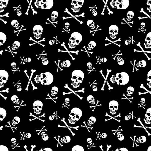 BD2512 Bandana Skull and Crossbones