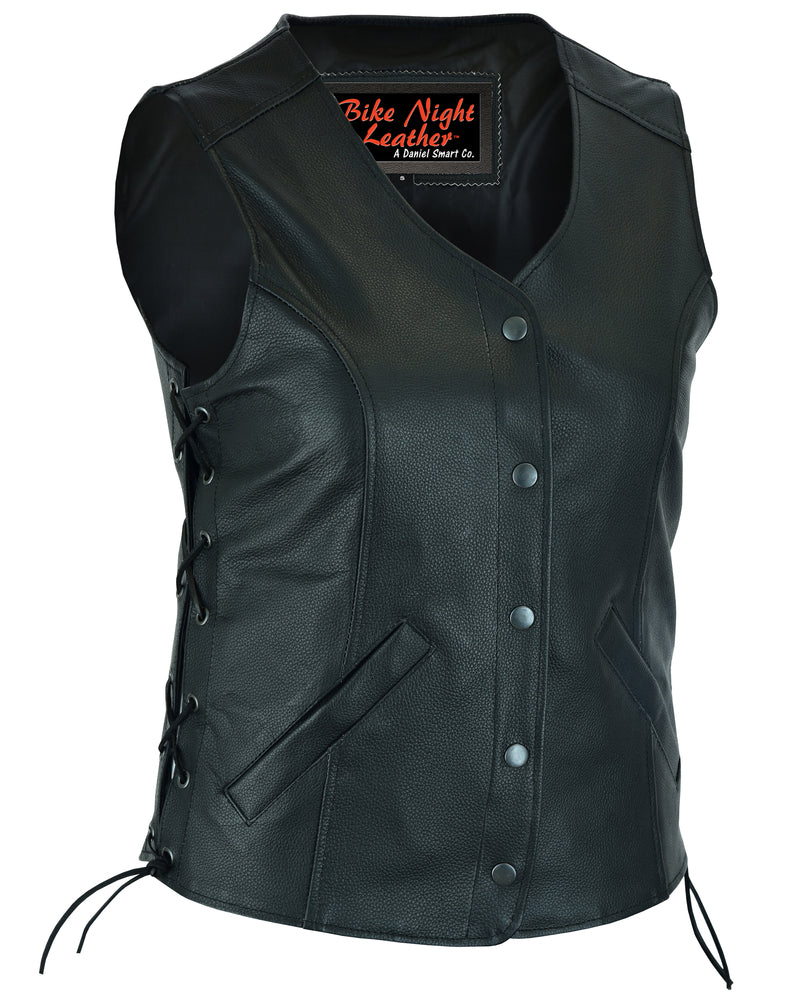 DS206 Women's Stylish Longer Body 3/4 Vest - Side Laces