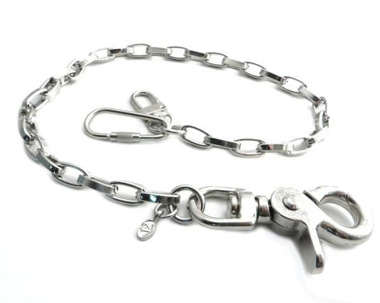 NC130-18 Modern Chrome Wallet Chain 16"