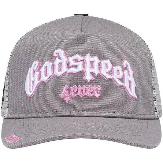 Godspeed Forever Trucker Hat Boom (Pink/Grey)