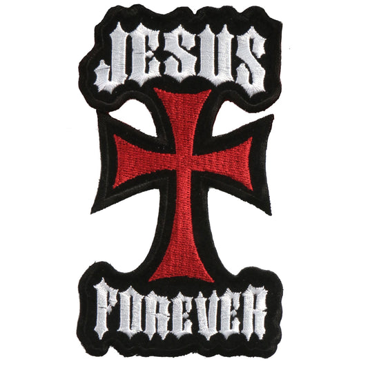 Hot Leathers 3" x 5" Jesus Forever Patch
