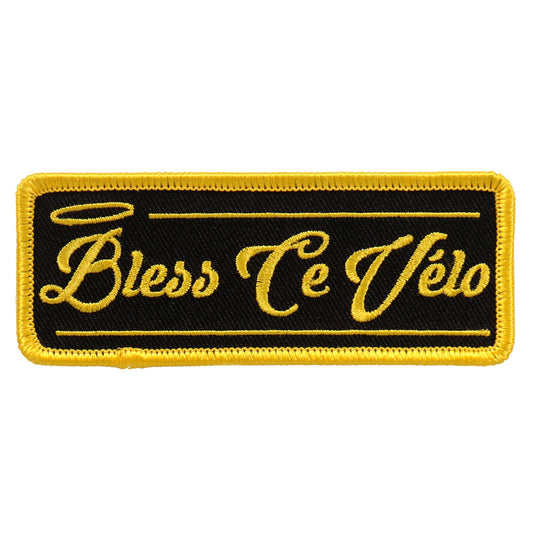 Hot Leathers Bless Ce Velo 4"x1" Patch
