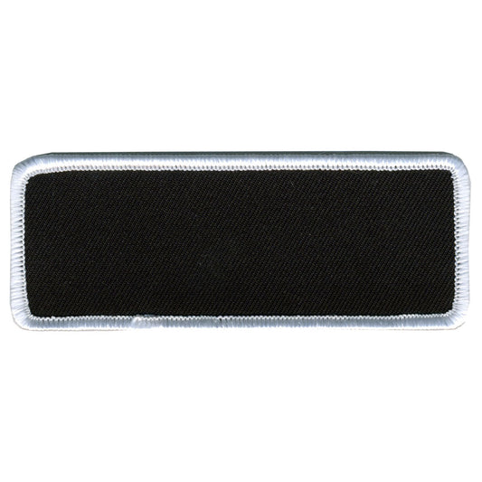 Hot Leathers Blank w/ White Trim 4" x 1.5" Patch