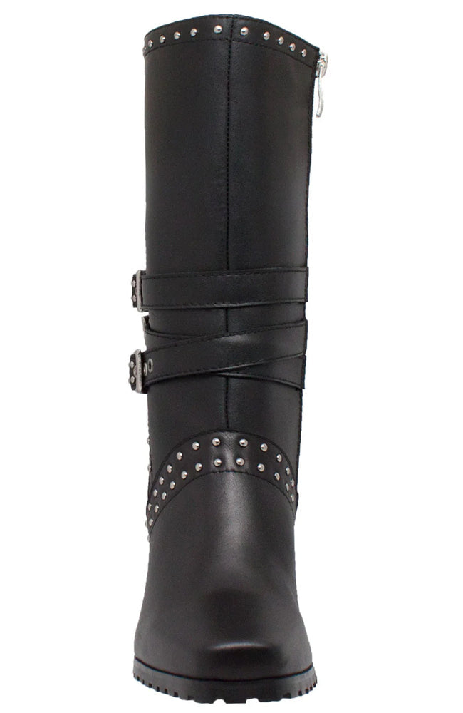 8627 Women's Side Zipper Harness Boot