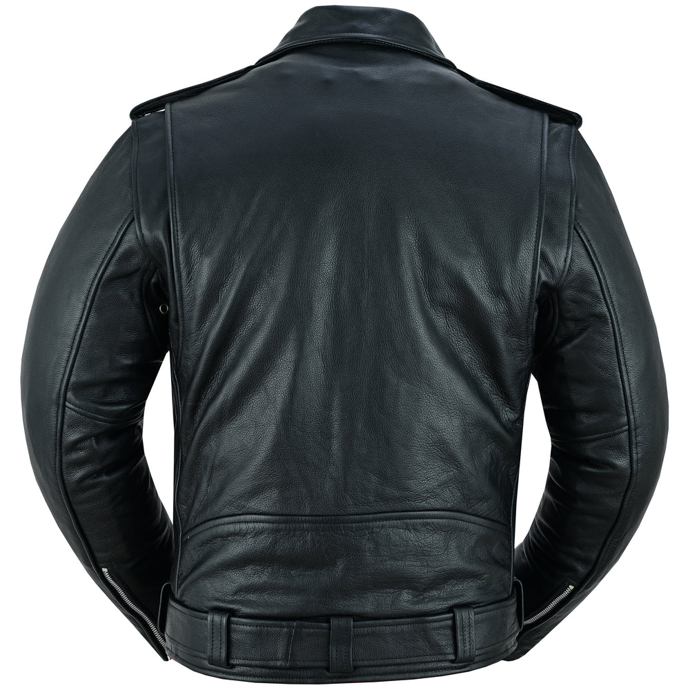 DS732 Men's Premium Classic Plain Side Police Style Jacket