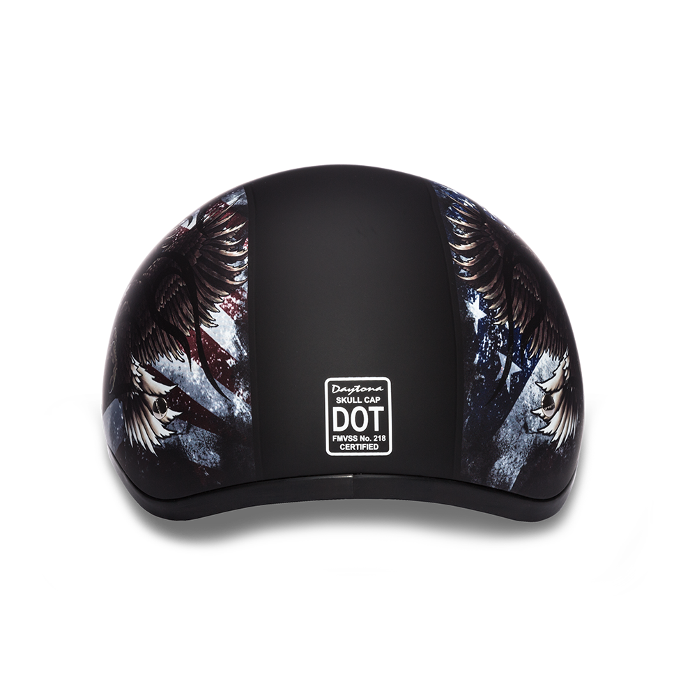 D6-USA D.O.T. DAYTONA SKULL CAP - W/ USA