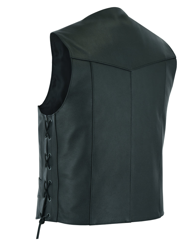 Men's Side Lace Economy Motorcycle Vest