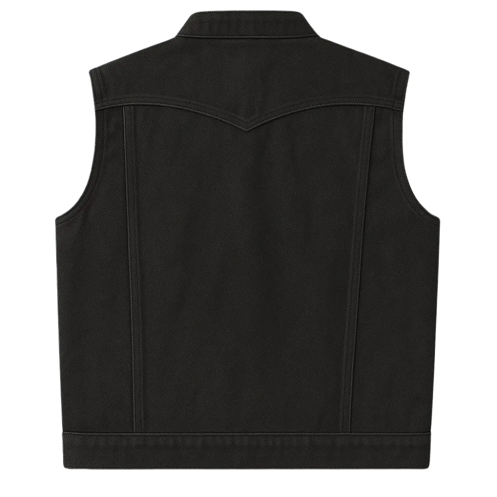 Legendary Revolution Men's Denim Motorcycle Vest