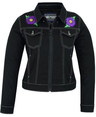 Women's Daisy Black Denim Jacket