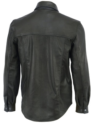 Men's Premium Lightweight Leather Shirt