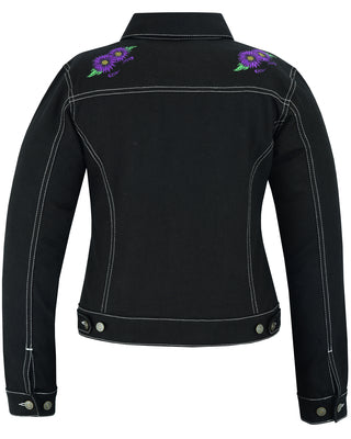 Women's Daisy Black Denim Jacket