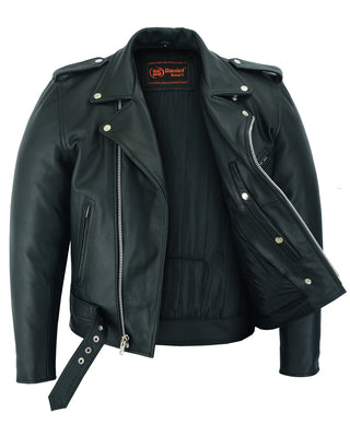 Motorcycle Armored Classic Biker Leather Jacket
